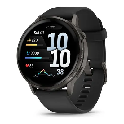 Garmin Venu 4 41 мм Black Silicone Band