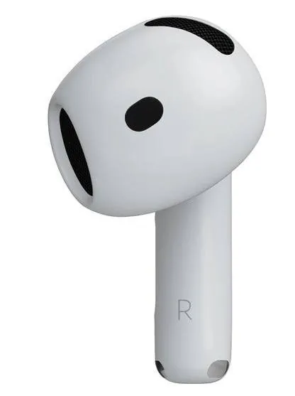 Apple AirPods 4 — правый наушник — вид спереди