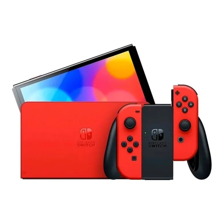 Nintendo Switch OLED Model Mario Red Edition — вид спереди