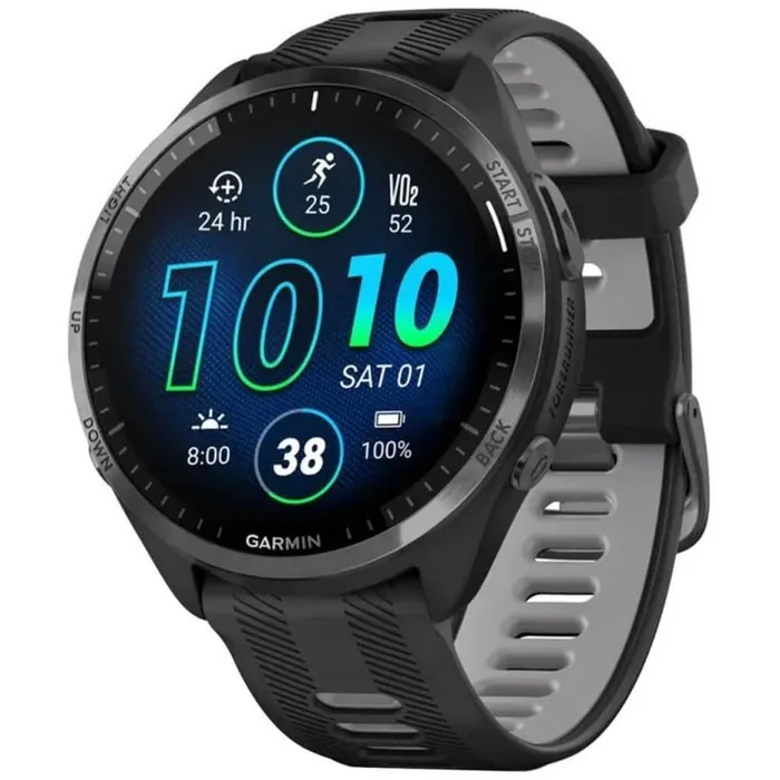 Garmin Forerunner 965 47 мм AMOLED Black — вид спереди