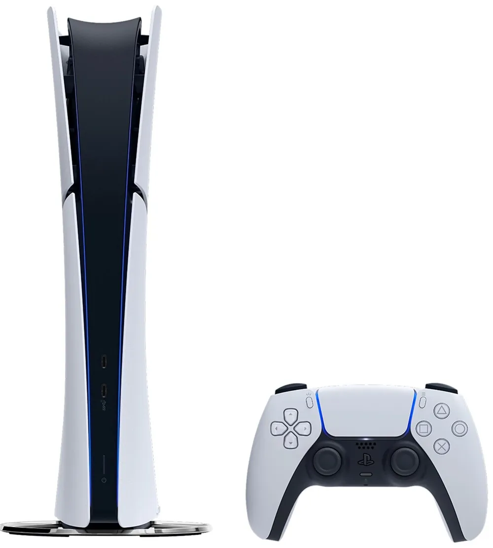 Sony PlayStation 5 Slim Digital Edition 1TB — вид спереди