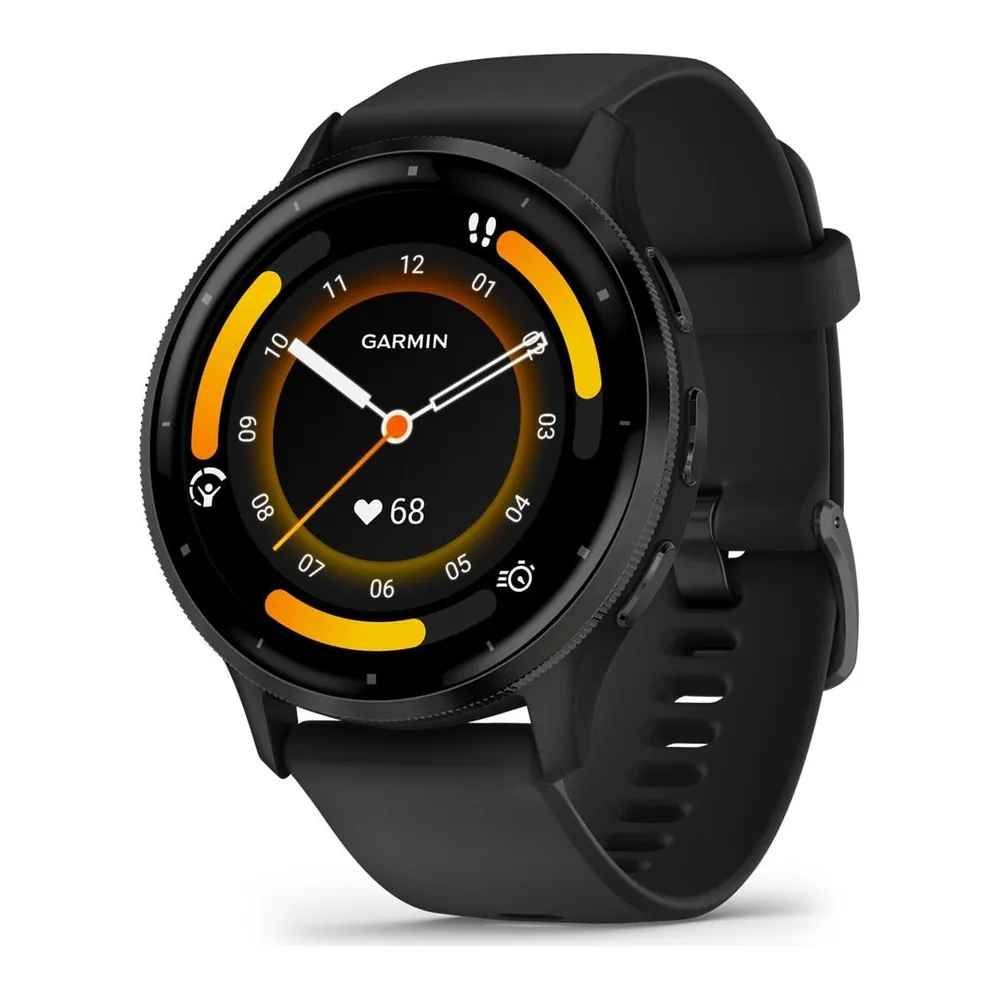 Garmin Venu 3 45 мм Black Silicone Band — фото 1