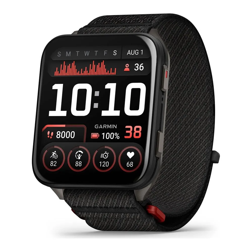Garmin Venu X1 51 мм Black Nylon Band — вид спереди