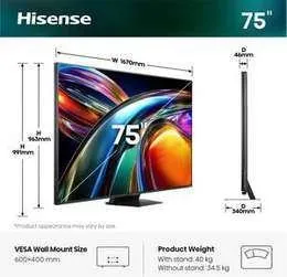 Hisense 75UR9S, 75"