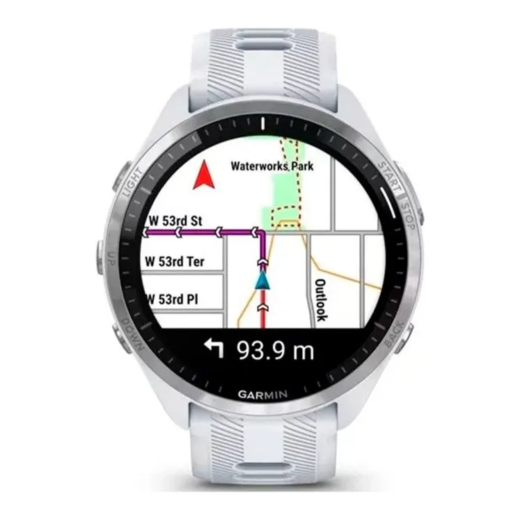 Garmin Forerunner 965 47 мм AMOLED Silver/White — фото 3