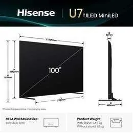 Hisense 100U7Q, 100"
