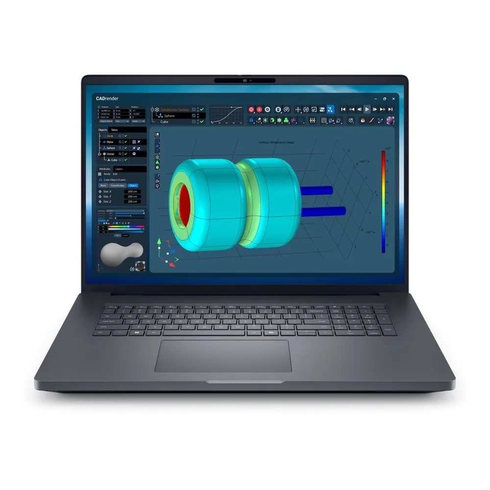 Dell Pro Max 18 Plus — вид спереди