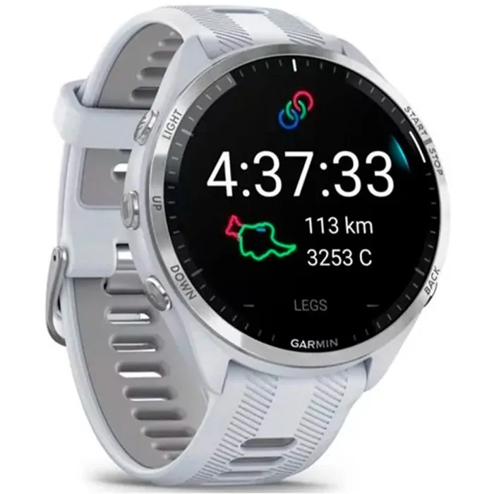 Garmin Forerunner 965 47 мм AMOLED Silver/White — фото 2