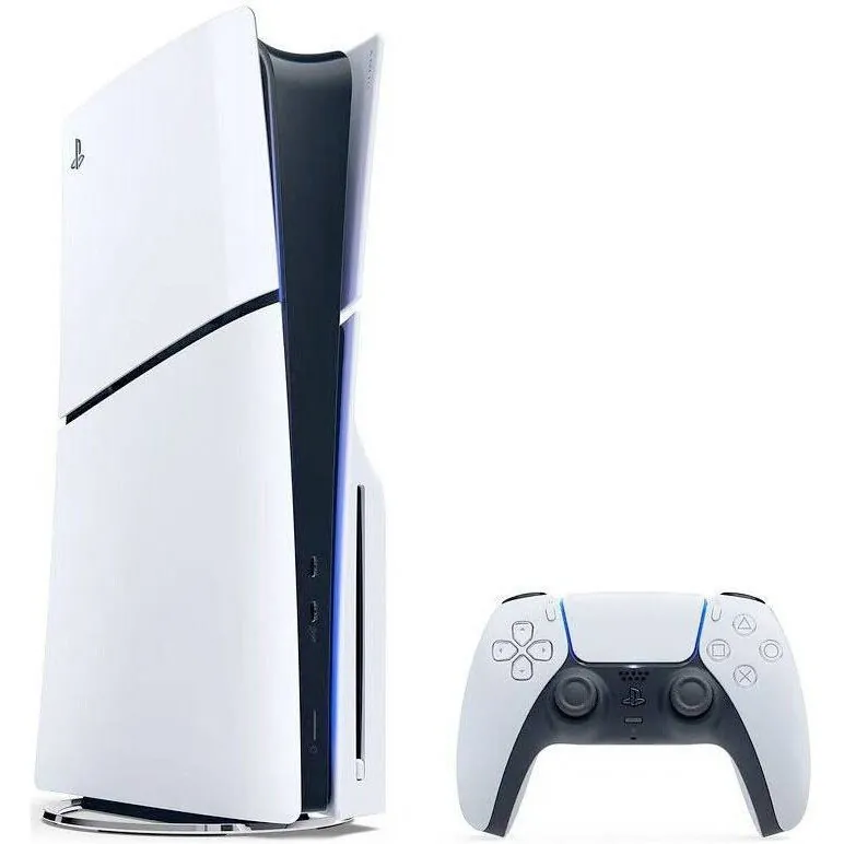 Sony PlayStation 5 Slim 1TB (с дисководом) — вид спереди