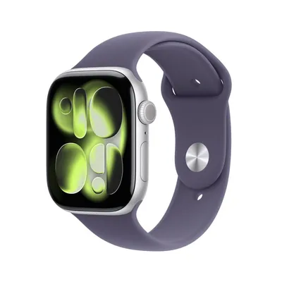 Apple Watch Series 11 46 мм Silver Sport Band Purple (M/L)