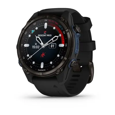 Garmin Descent Mk3i 43 мм Black Silicone Band