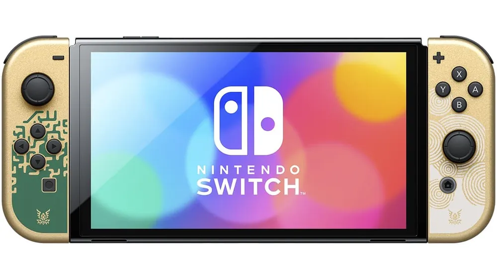 Nintendo Switch OLED Model The Legend of Zelda: Tears of the Kingdom Edition — вид спереди