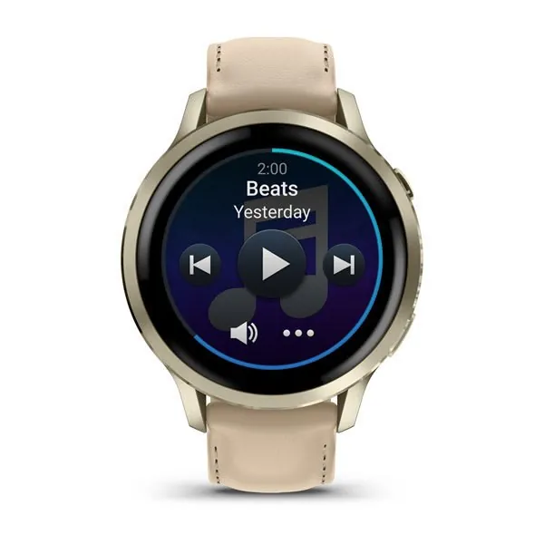 Garmin Venu 4 41 мм Bone Silicone Band + Light Sand Leather Band — фото 2