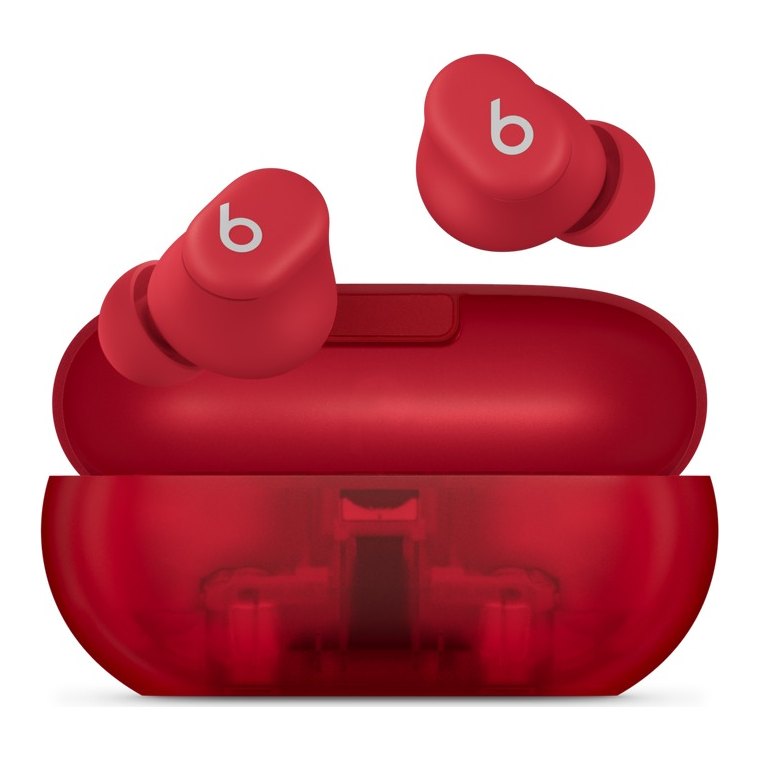 Beats Solo Buds Transparent Red