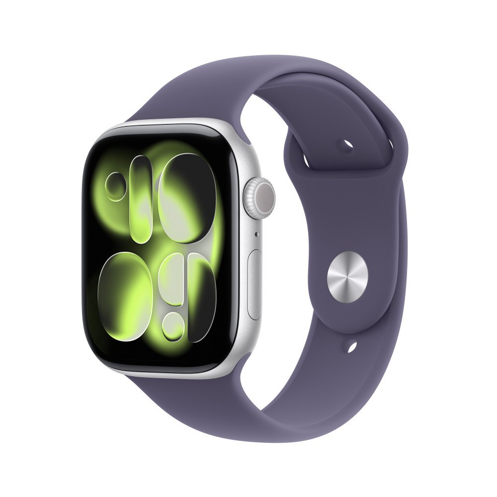 Apple Watch Series 11 46 мм Silver Sport Band Purple (M/L)