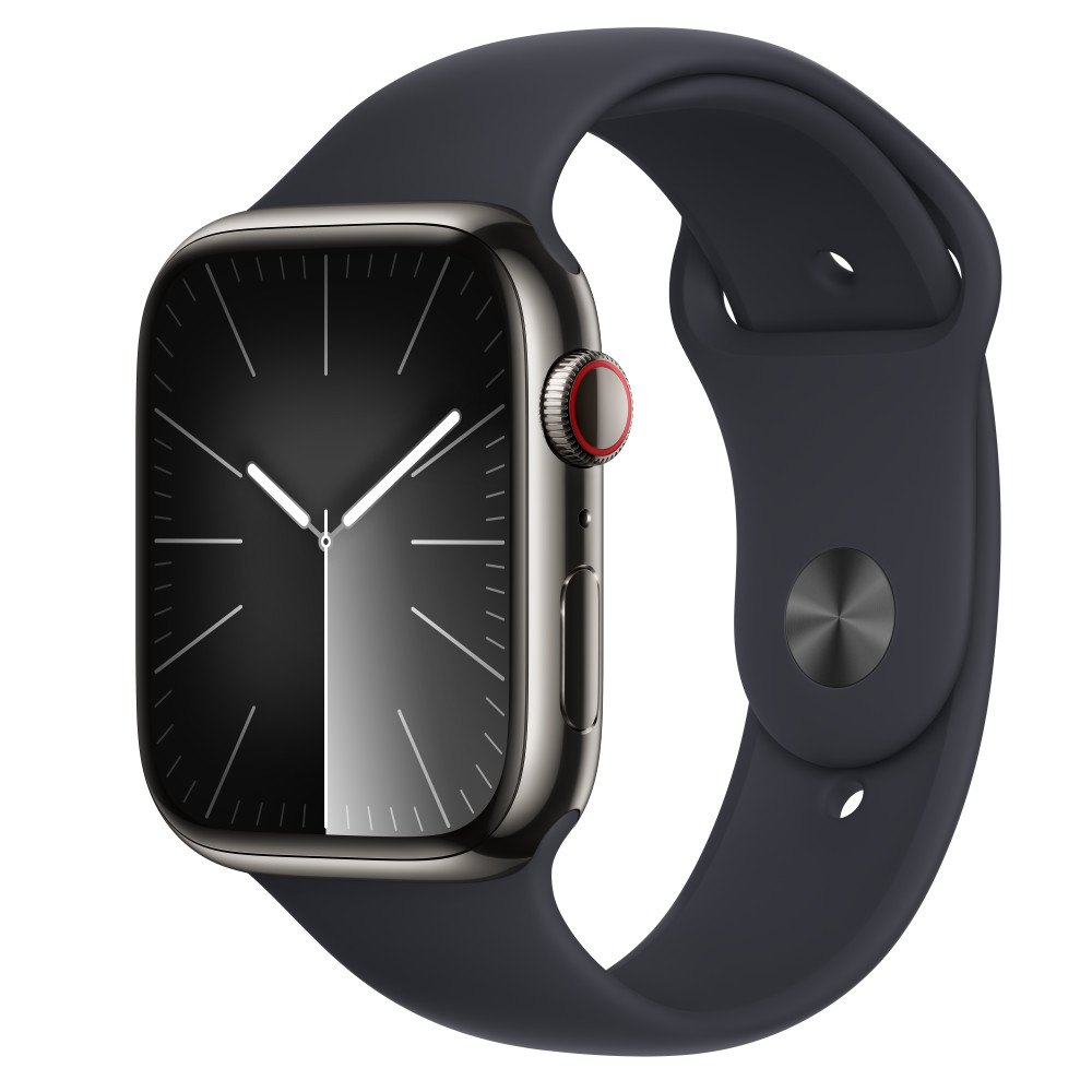 Apple Watch Series 9 45 мм Midnight Sport Band (S/M)